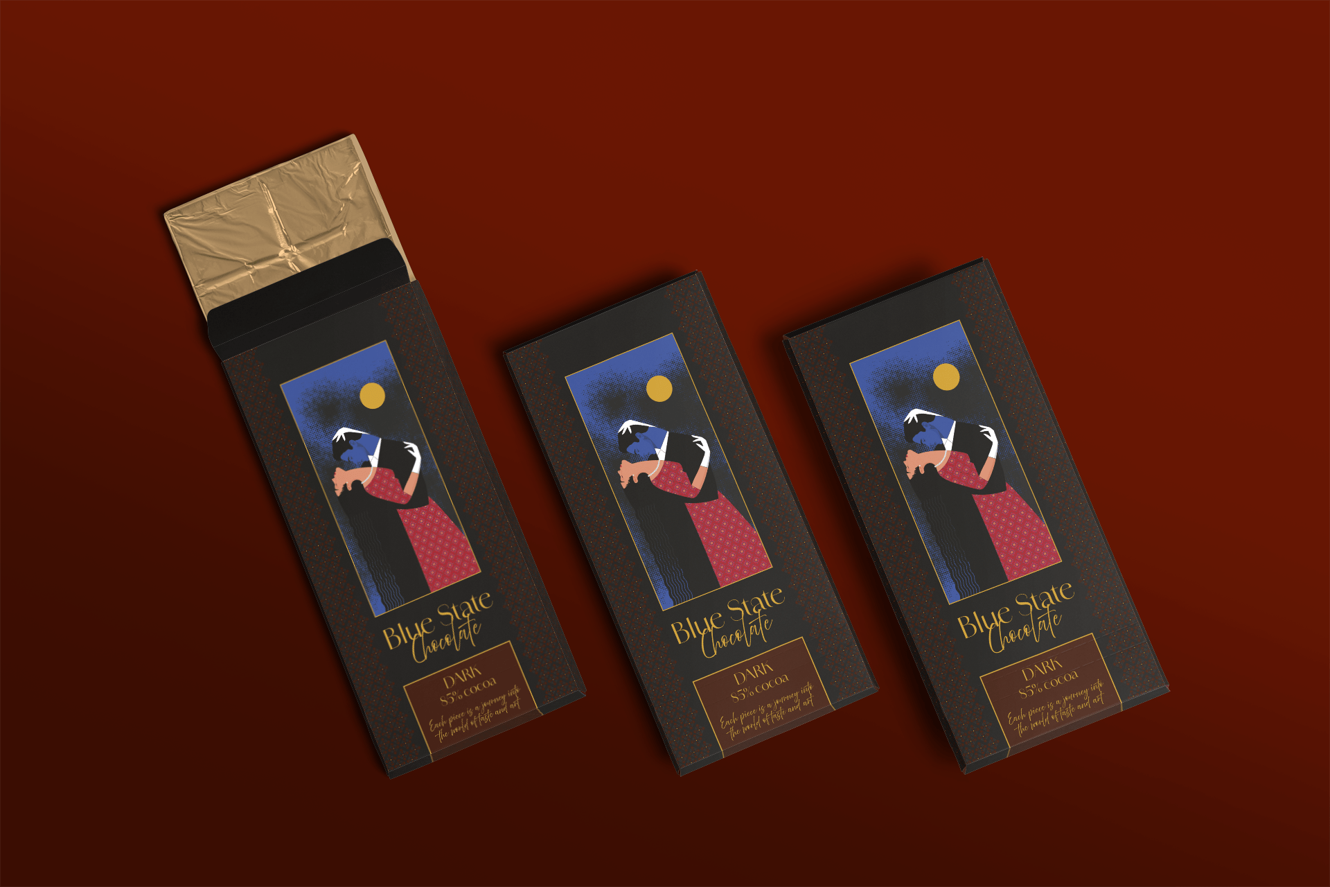 Ekskluzywny branding czekolady – projekt opakowania