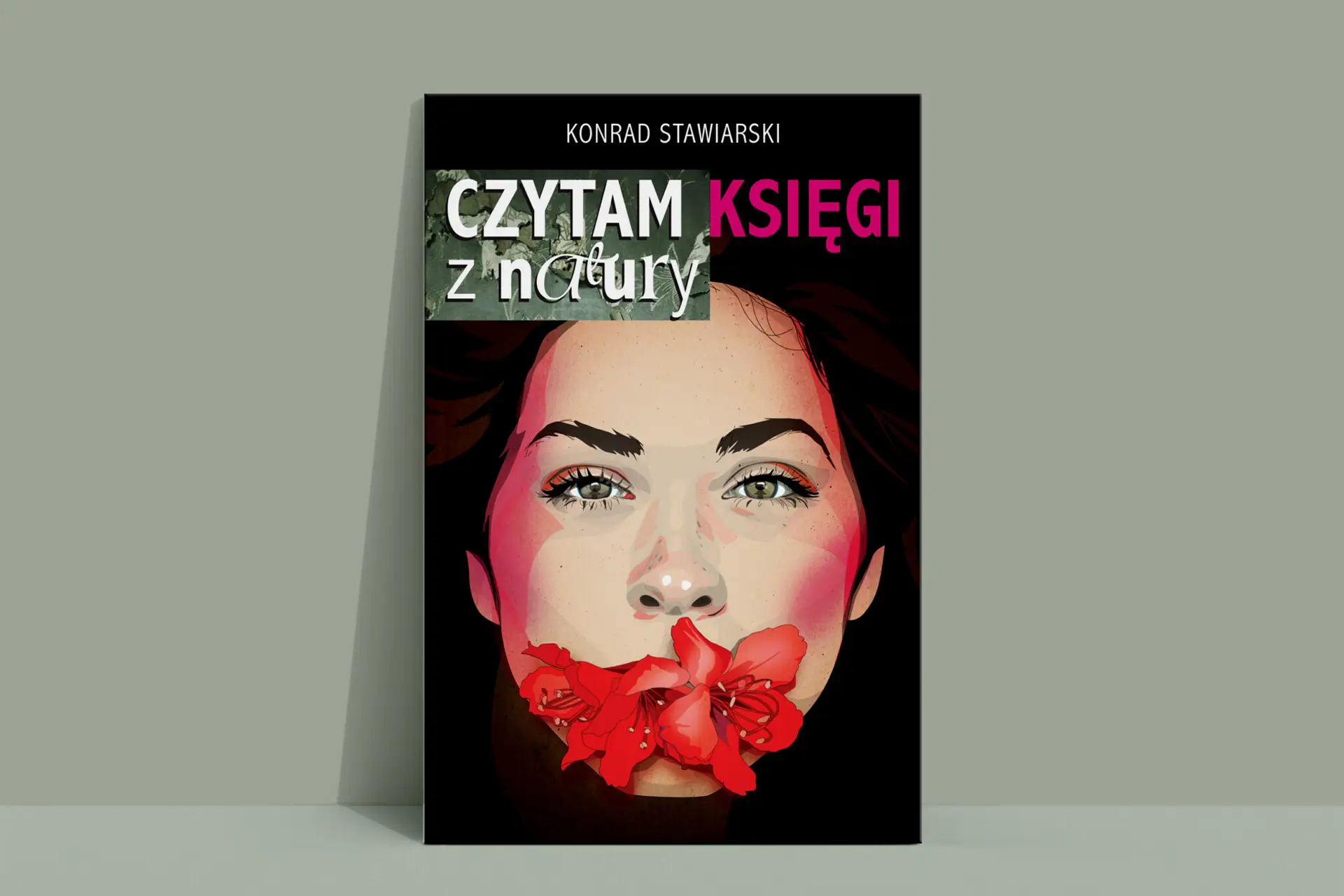 projekt graficzny okładki książki z autorską grafiką