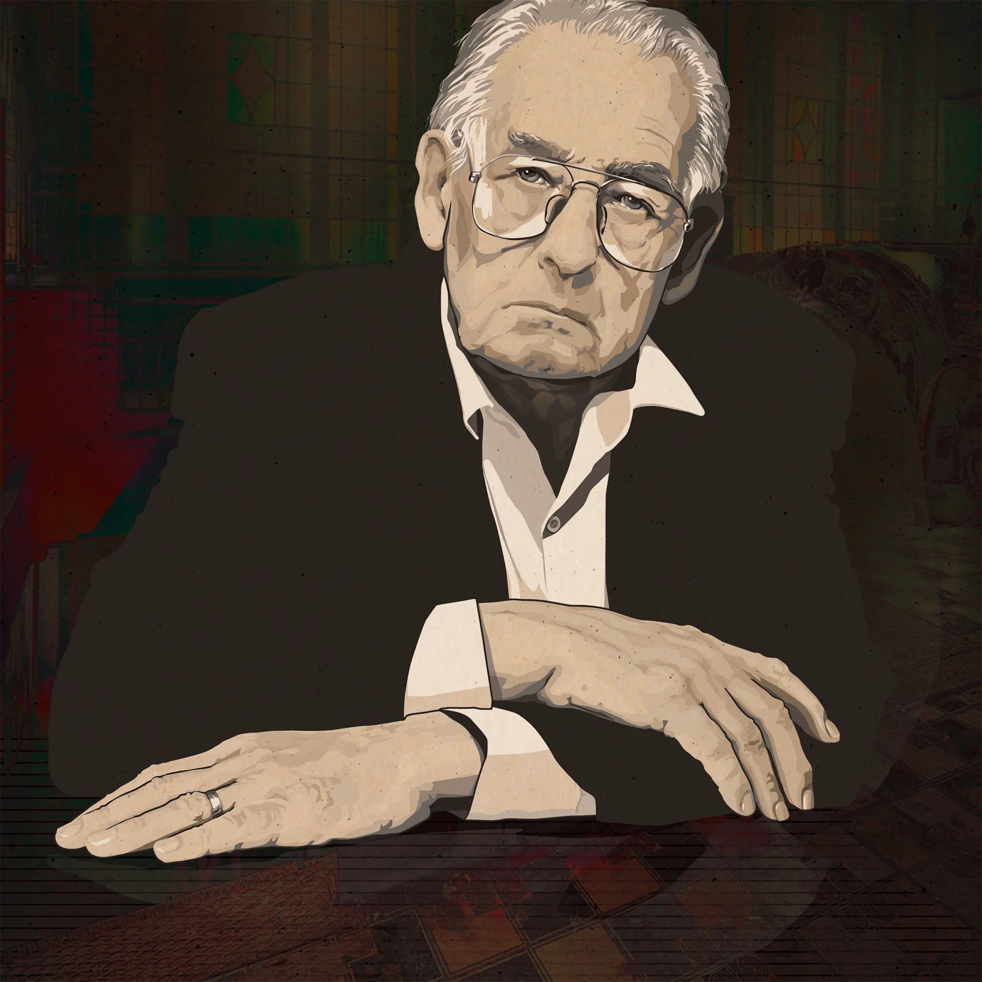 detal plakatu-Andrzej Wajda
