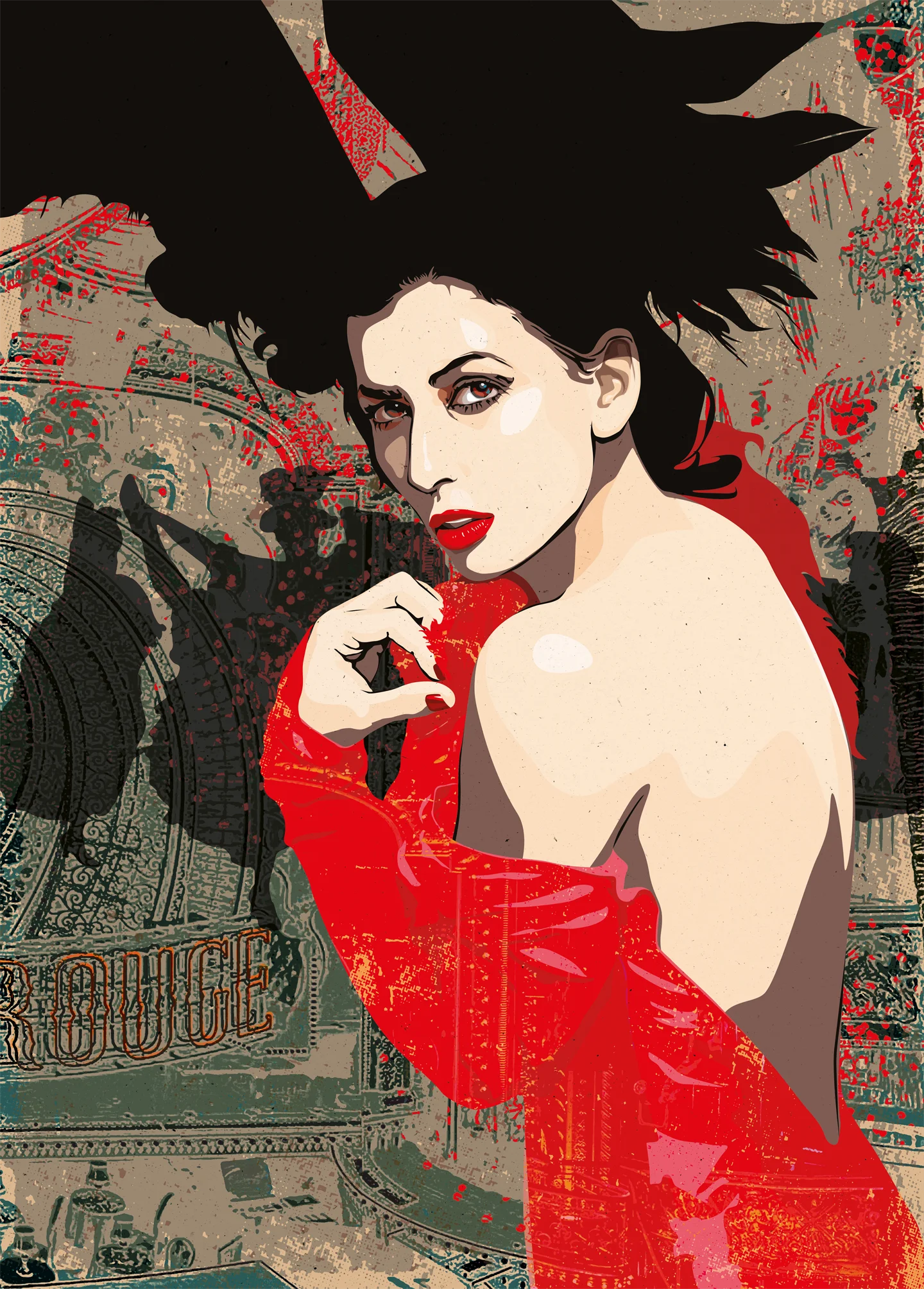 Współczesna ilustracja autorska z serii Moulin Rouge Marty Wróblewskiej-03