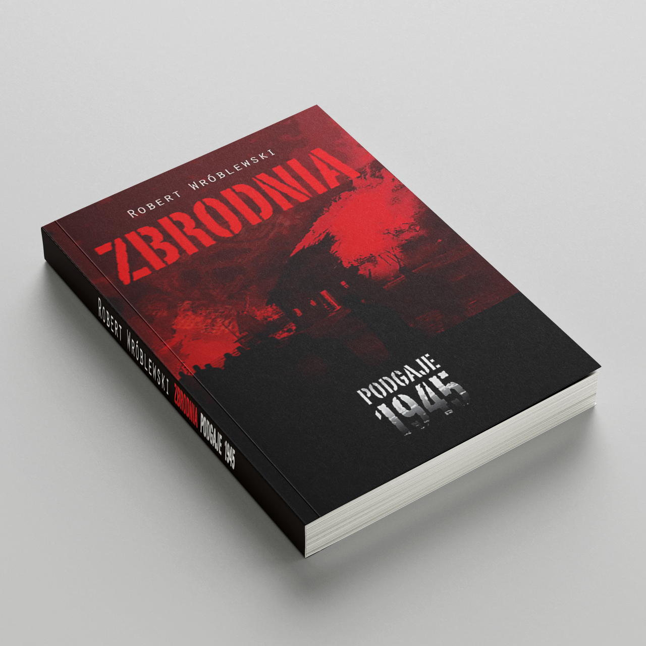 Książka-Zbrodnia-Podgaje 1945-oprawa graficzna-MW studio