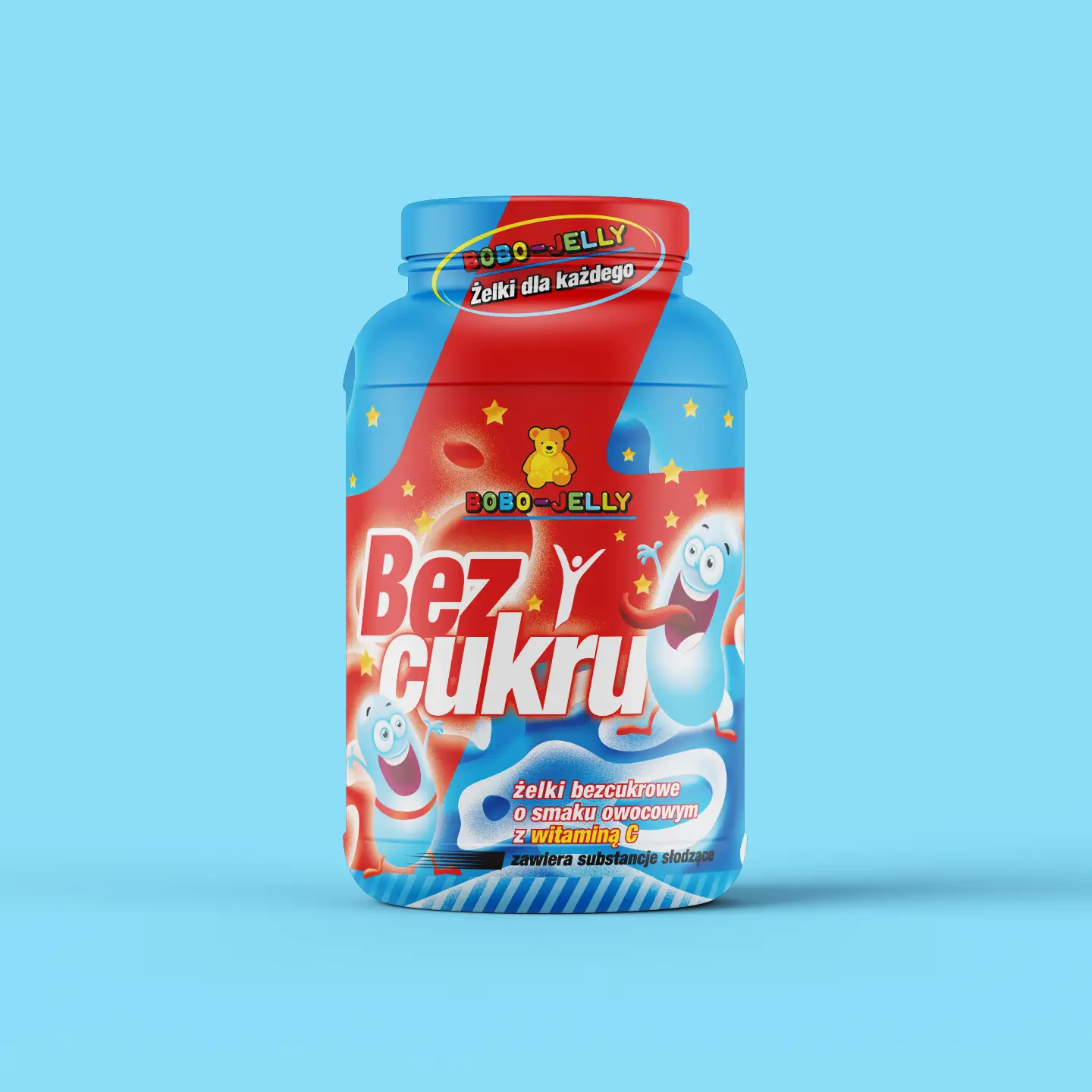 projekt-opakowania-Bez cukru-żelki-pojemnik